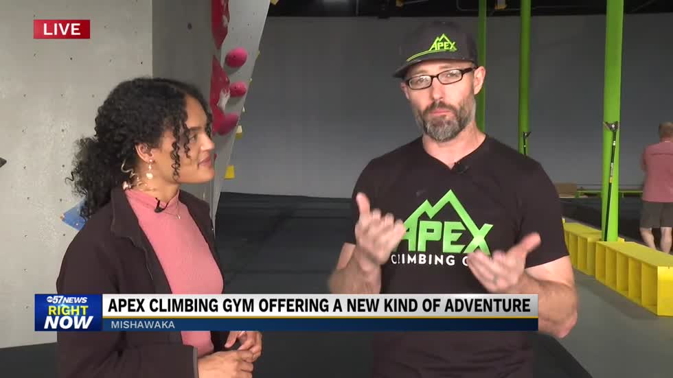 Michiana is home to a brand new indoor rock climbing facility! [Video]