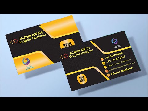 How to Design a Professional Business Card | Illustrator tutorial | Business Card Template [Video]