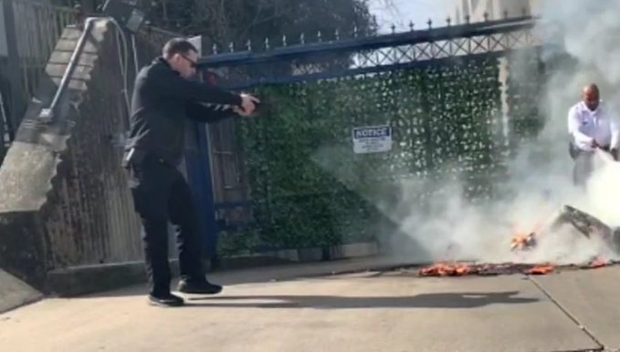 Did an Israeli Guard Shoot Aaron Bushnell? Speculation As Guard Seen Pointing Gun at US Airman Engulfed in Flames in Viral Video