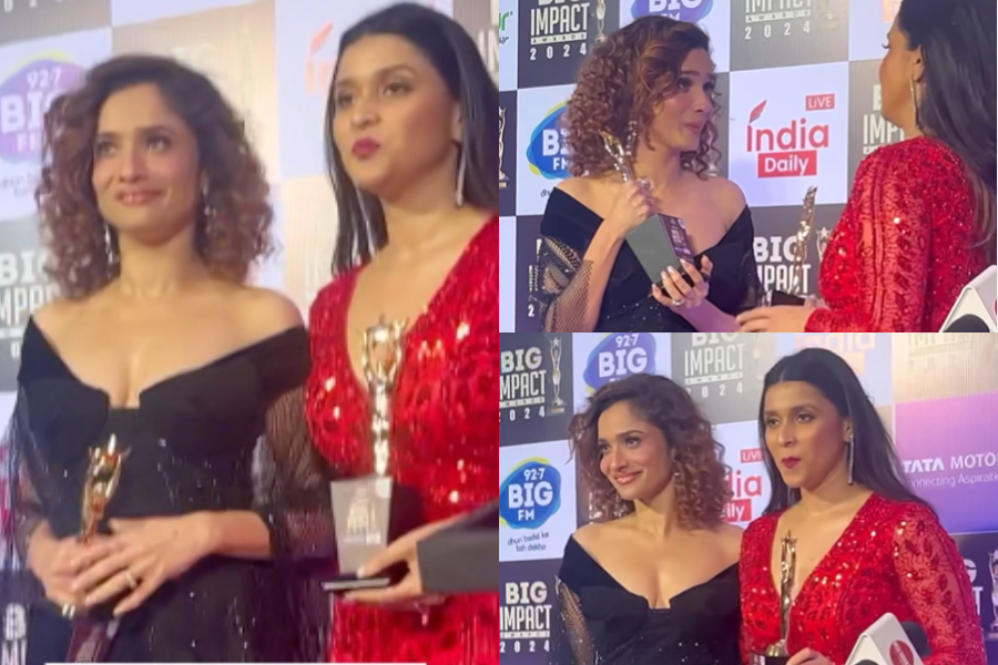 Ankita Lokhande shows ‘Couple of the Year’ award to Mannara, she raises eyebrows: “Insecurity till now” [Video]