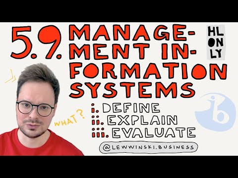 5.9 MANAGEMENT INFORMATION SYSTEMS / IB BUSINESS MANAGEMENT / big data, mining, VR, AI, IoT, ANN [Video]