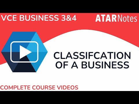 Classification of a Business – VCE Business Management 3&4 Complete Course Videos