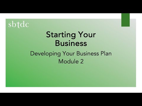 Starting Your Business –  Module 2 – Business Planning [Video]