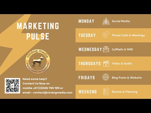 Plan Your Week-Grow Your Business-Time & Money Saving Marketing Tips [Video]