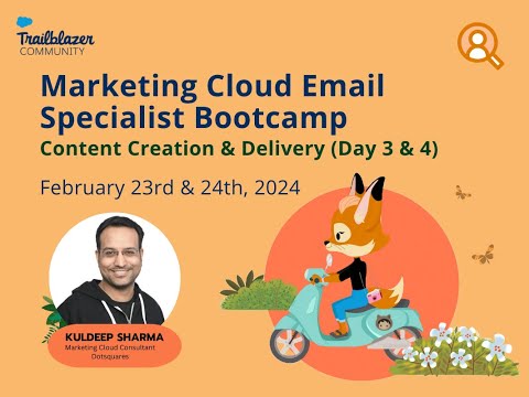 Bootcamp- Prepare for Your Marketing Cloud Email Marketing Specialist Certification Exam (Day 4) [Video]