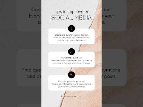 Tips to improve social media [Video]
