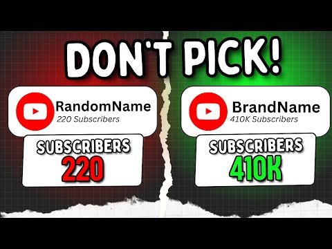How to Pick a UNIQUE YouTube Channel Name For BRAND Building with ChatGPT [Video]