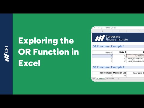 OR Function in Excel | Corporate Finance Institute [Video]