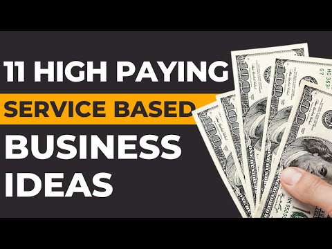 High-Paying Service Based Business Ideas [Video]