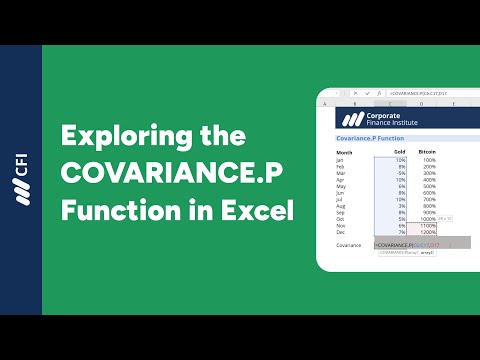 COVARIANCE.P Function in Excel | Corporate Finance Institute [Video]