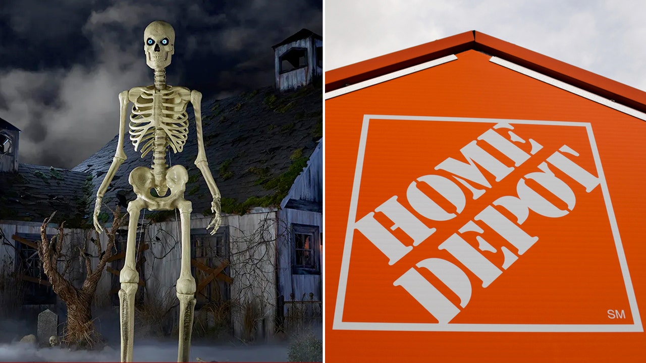Home Depot’s viral Halloween skeleton quickly sells out before summer as social media users sound off [Video]