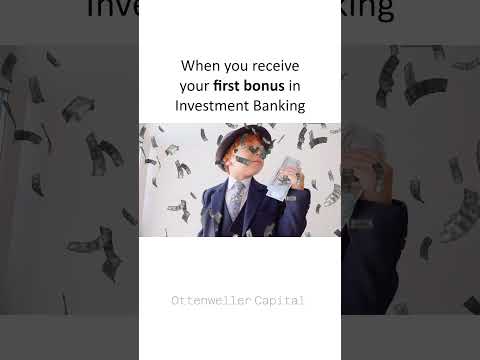 When you receive your first bonus in investment banking  [Video]