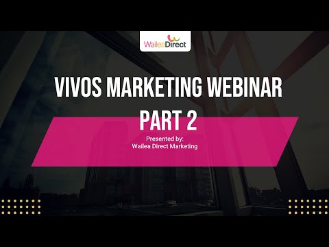 Vivos Marketing Webinar ~ Part 2 [Video]