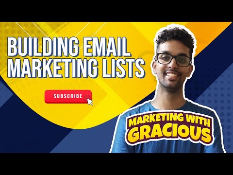 Building A Email Marketing List | Marketing with Gracious [Video]