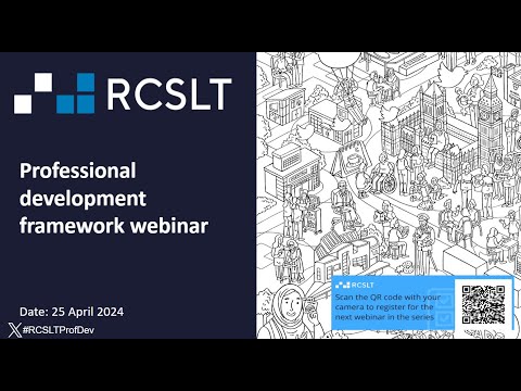 Professional development framework webinar, 25 April [Video]