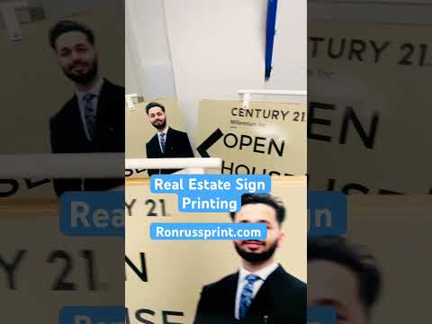 Real Estate in Canada sign Printing [Video]