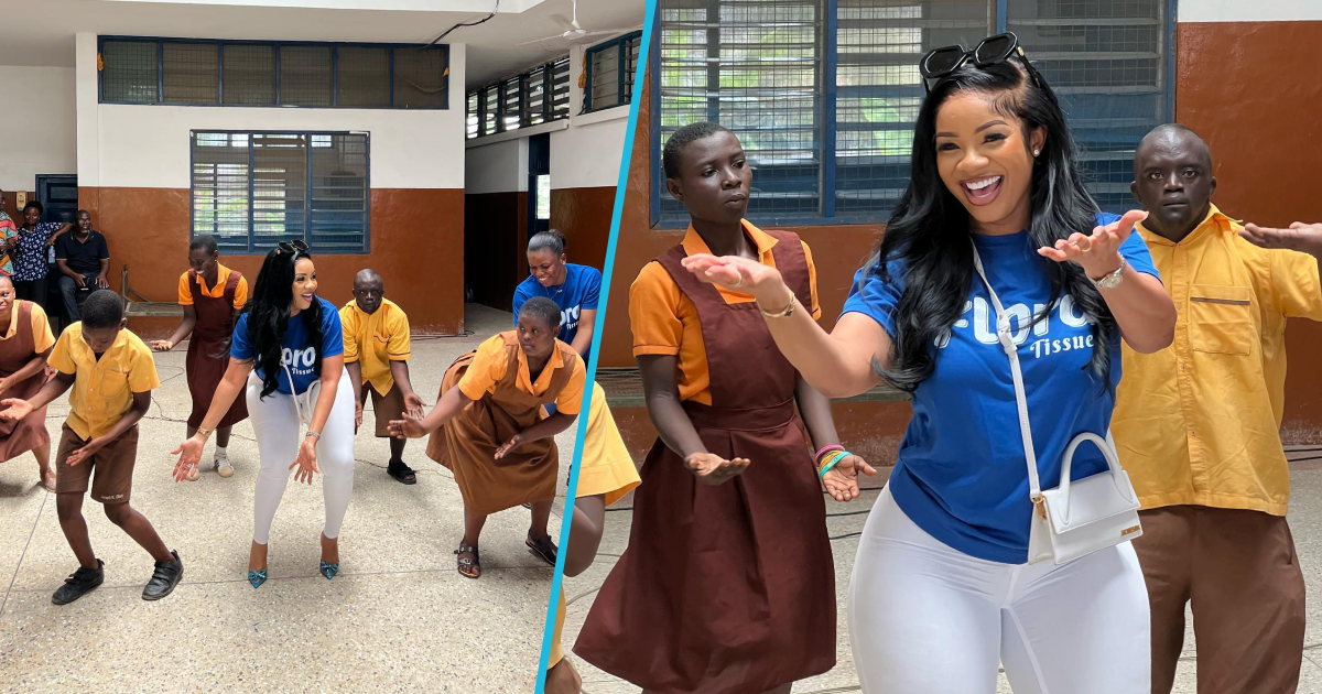 Serwaa Amihere Dances With Special Kids Of The Dzorwulu Special School In Video: “So Humble”