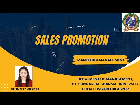 Sales Promotion   || Marketing Management || [Video]