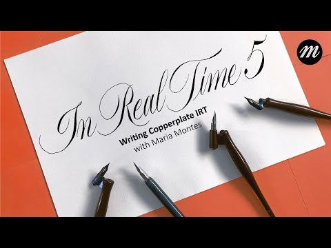 Copperplate Writing In Real Time (Part 5) [Video]