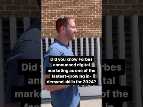 Did you know Forbes announced digital marketing as one of the fastest in-demand skills for 2024? [Video]