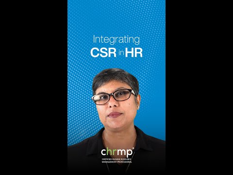 Integrating CSR in HR [Video]