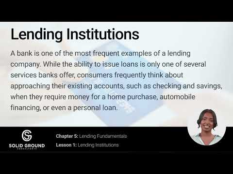 Chapter 5  Lesson 1  Lending Fundamentals – Financial Literacy Course [Video]