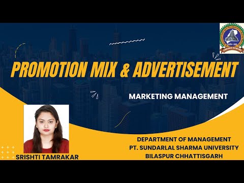 Promotion Mix & Advertisement   || Marketing Management || [Video]