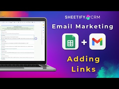 Send Bulk Emails with Personalized Links | Gmail Email Marketing (Sheetify CRM) [Video]