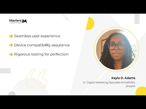 Kayla D. Adams – Sr. Digital Marketing Specialist, Email/SMS (eHealth) [Video]