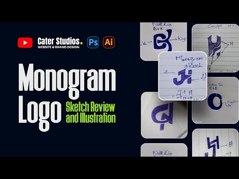 Monogram Logo Sketch Revision and illustration Guide for brand designers [Video]
