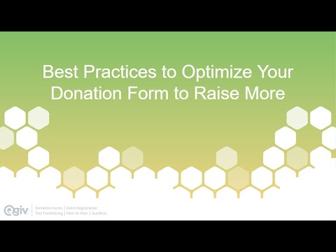 Best Practices to Optimize Your Donation Forms to Raise More [Video]
