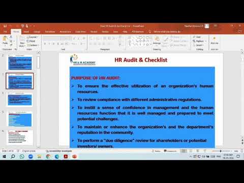 HR Audit & Checklist [Video]
