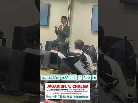 Corporate training in MNC by Jagadish v chalam – life coach. [Video]