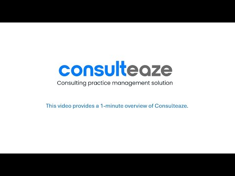 Consulteaze – running a consulting practice made easy – A one minute overview of Consulteaze. [Video]