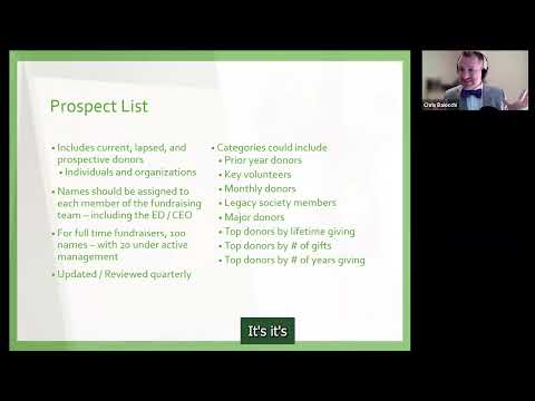 Fundraising Strategy: Prospect List [Video]