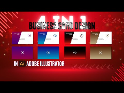 4 IN 1 | Adobe Illustrator business card design tutorial [Video]