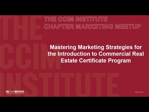 Mastering Marketing Strategies for the Introduction to Commercial Real Estate Certificate Program [Video]