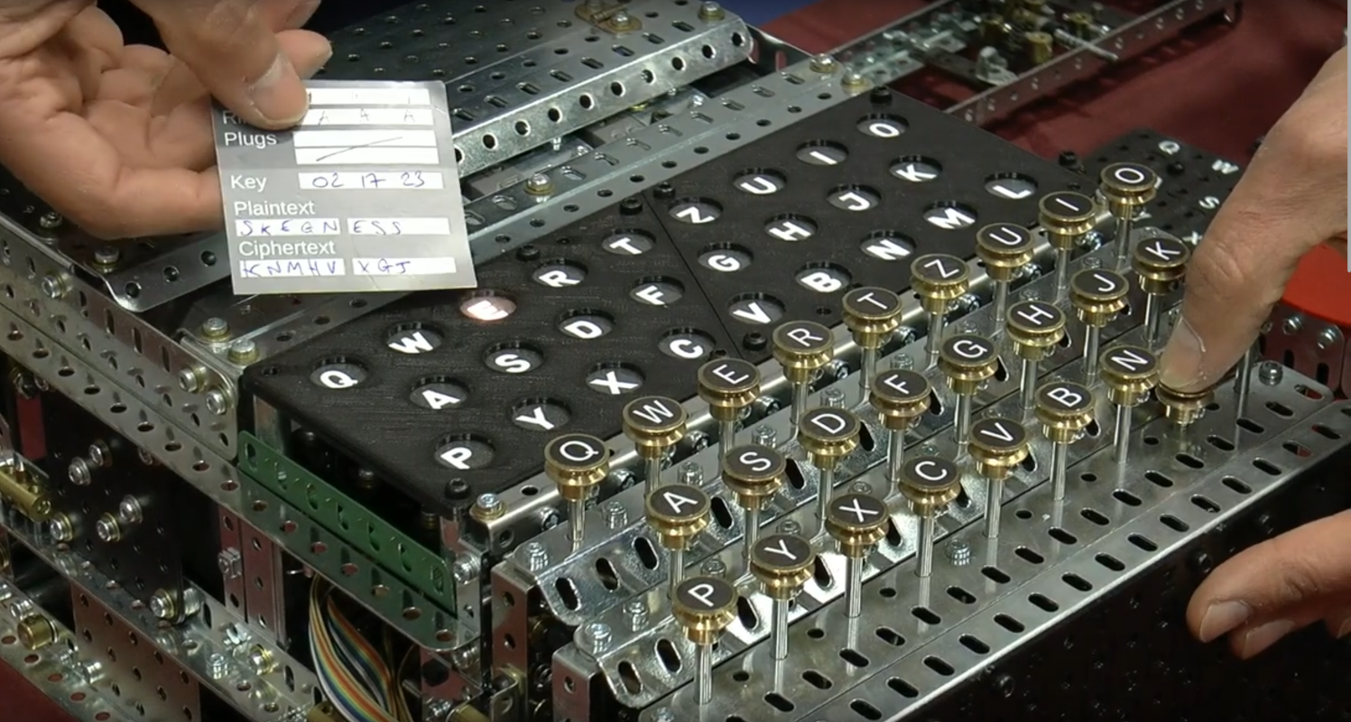 An Enigma Machine Built In Meccano [Video]