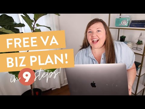 FREE Virtual Assistant Business Plan (9 Steps to start TODAY) [Video]
