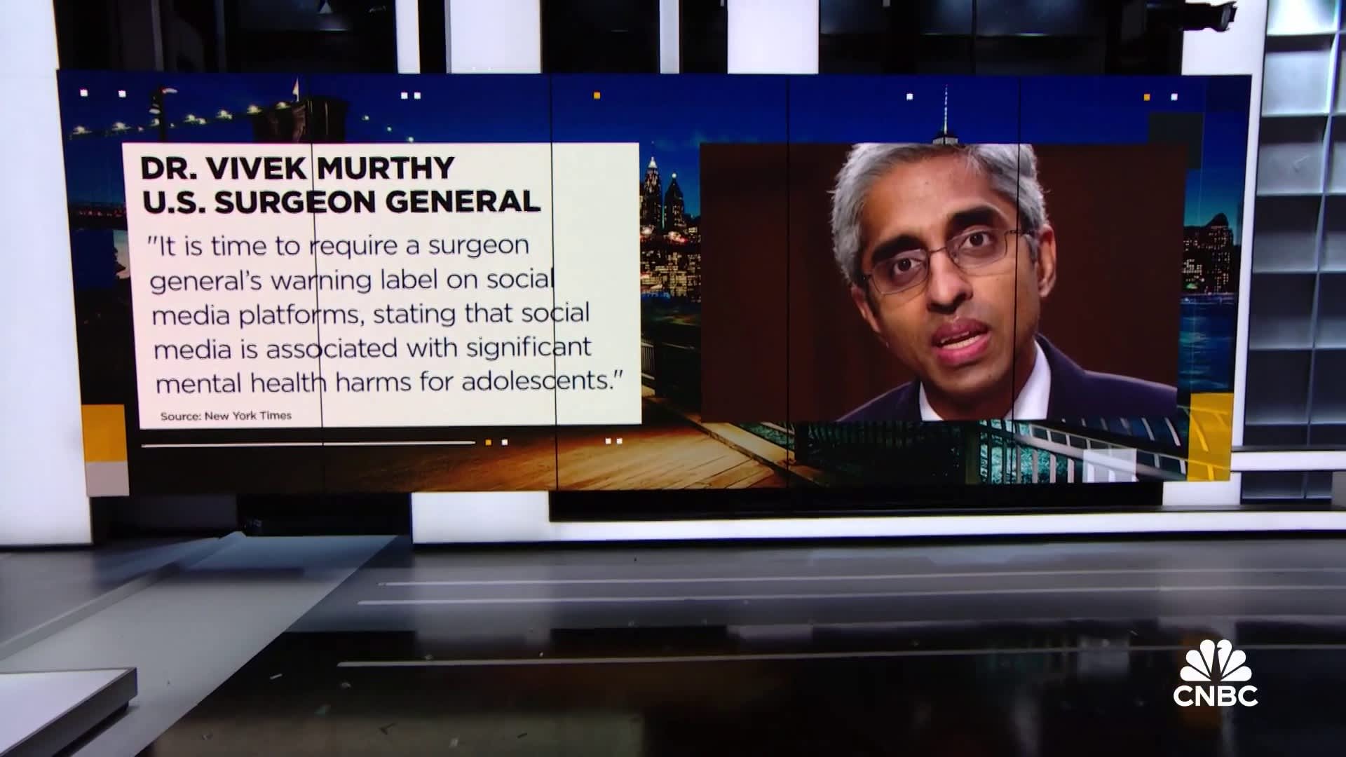 U.S. Surgeon General pushes for warning labels for social media platforms [Video]