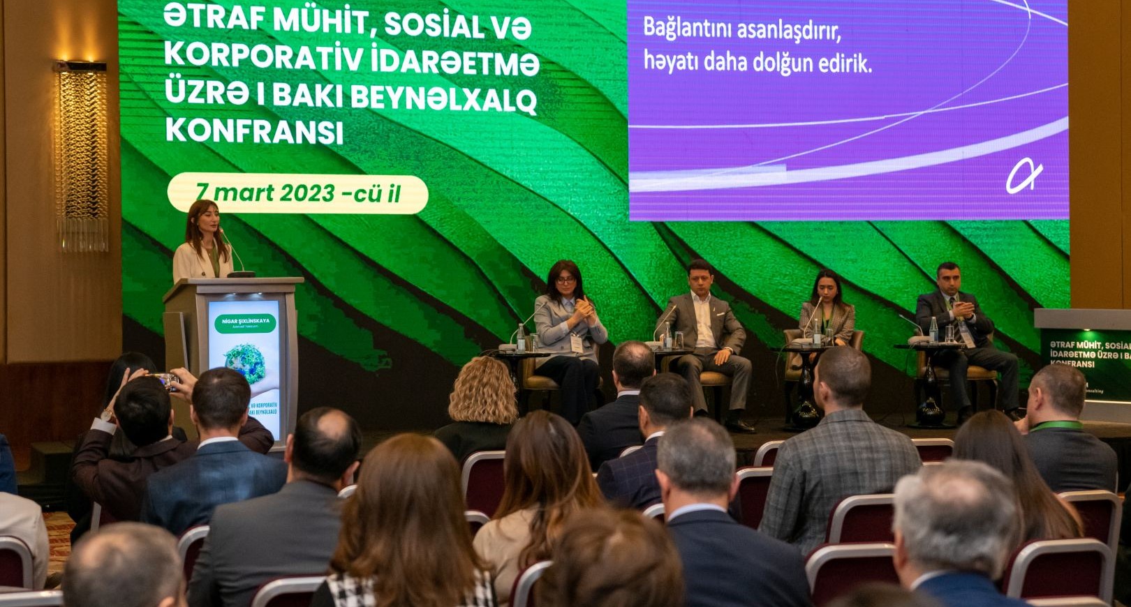 (Ad) Azercell sponsored the I Baku Corporate Social Responsibility and Sustainable Development Conference (VIDEO)