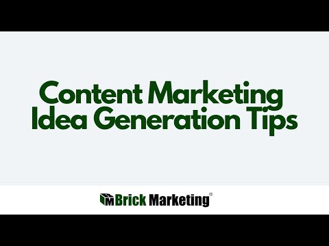Content Marketing Idea Generation Tips [Video]
