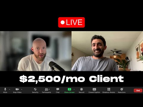 Closing a Client Live | Digital Marketing Sales Call [Video]