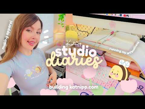 Artist Small Business Diaries ✿ Making apparel, marketing on social media & licensing ✿ Studio Vlog [Video]