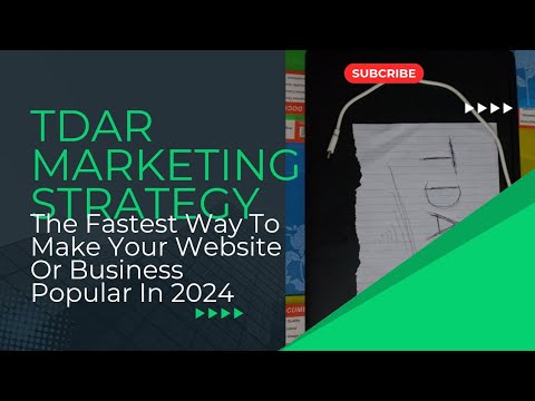 TDAR Marketing Strategy: On How To Find New Customers And Clients Online [Video]