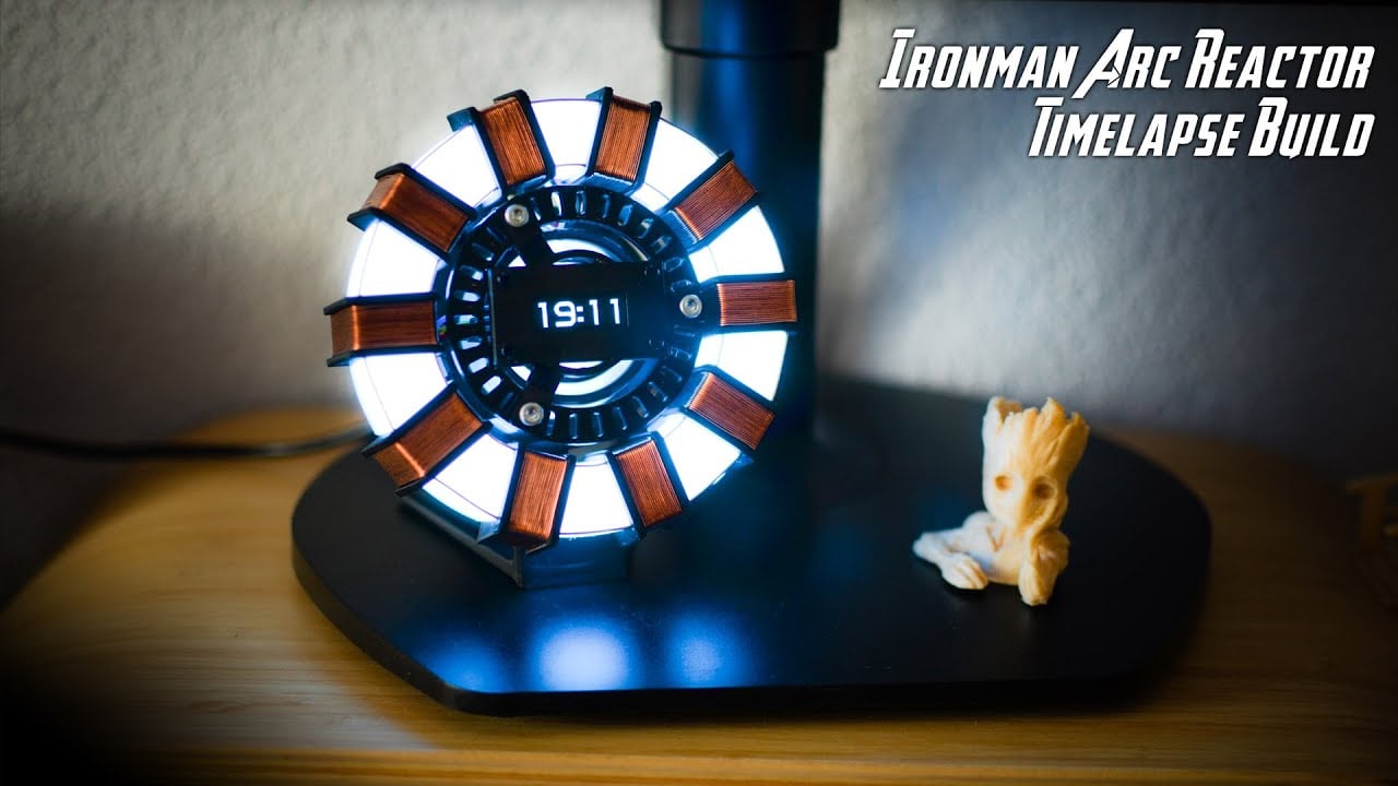 Iron Man Arc Reactor Clock  Adafruit Industries  Makers, hackers, artists, designers and engineers! [Video]