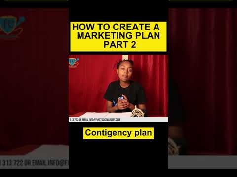 HOW TO CREATE A MARKETING PLAN PART 2_  Contingency plan [Video]