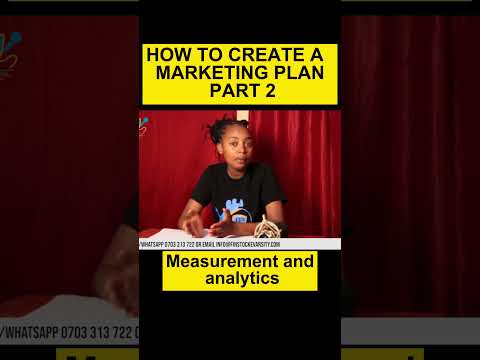 HOW TO CREATE A MARKETING PLAN PART 2_  Measurement and analytics [Video]