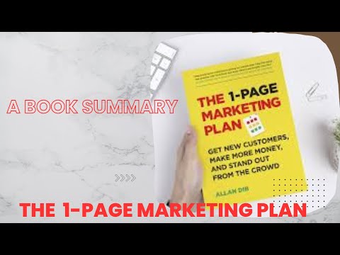 THE 1  PAGE MARKETING PLAN [Video]