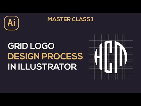How To Design Your Logo Letters In Any Shape | Adobe Illustrator Tutorials | Grid Logo Class 1 [Video]